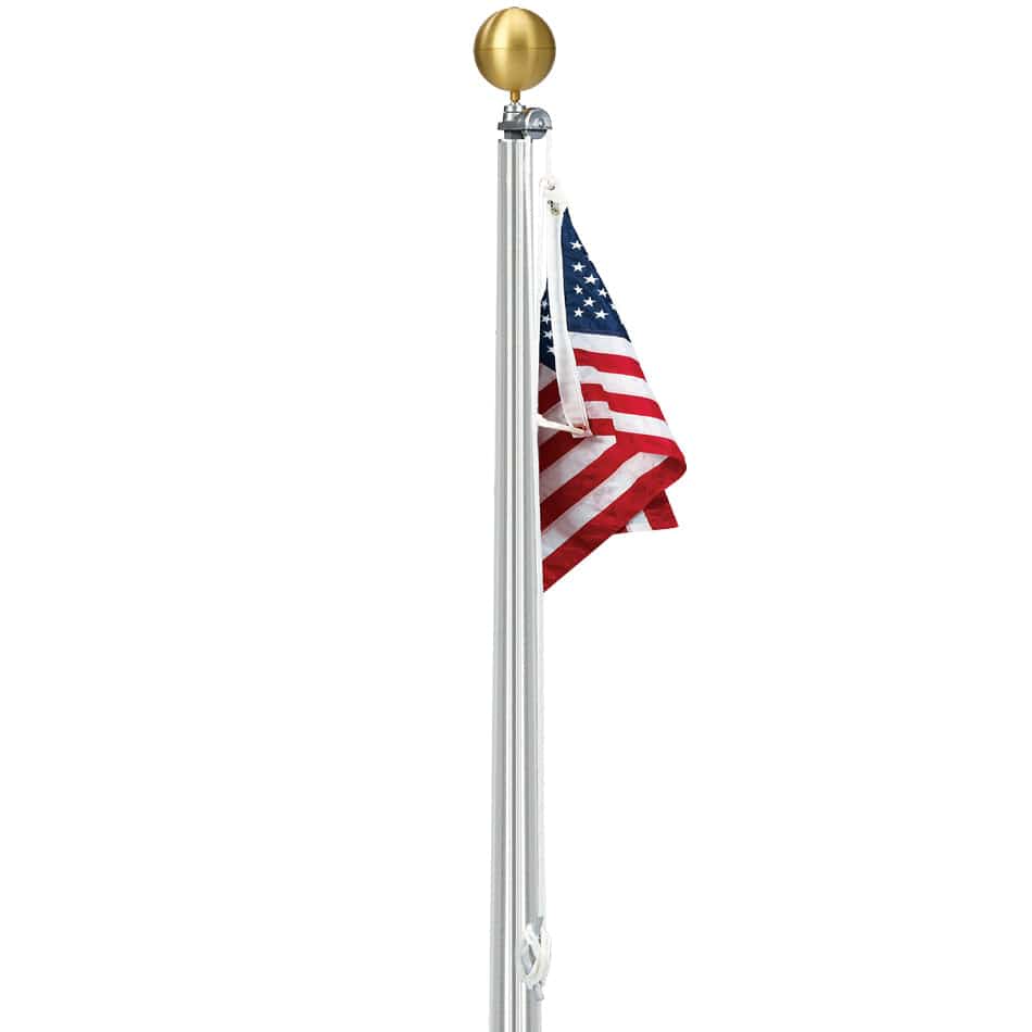20 Ft One Piece Flagpole