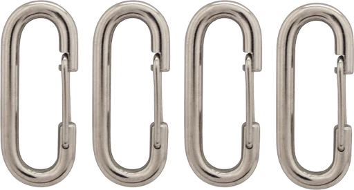 Four snap clips