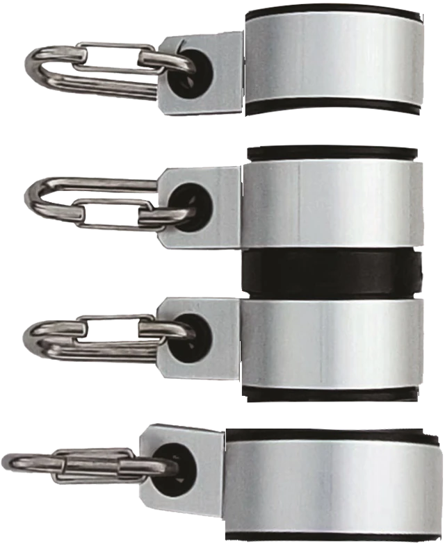 HD aluminum flag swivels with clips