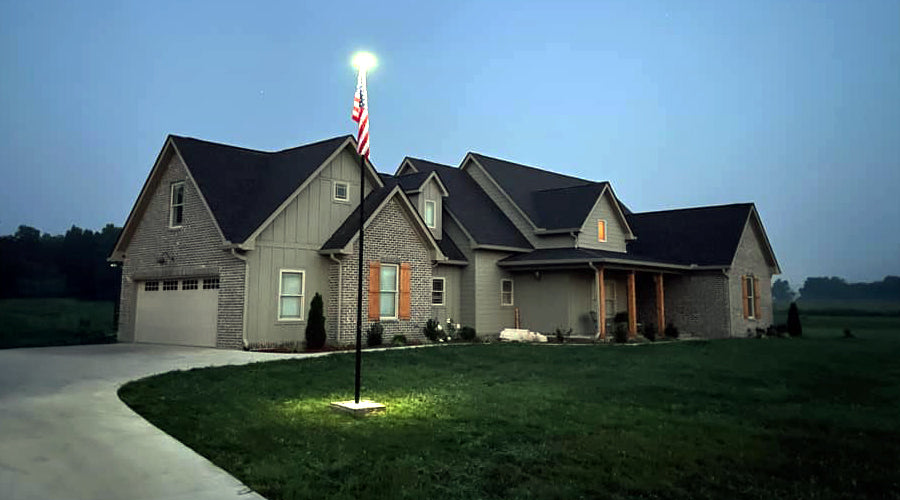 How to Install Residential Flagpole Lights: Easy Solar Solutions