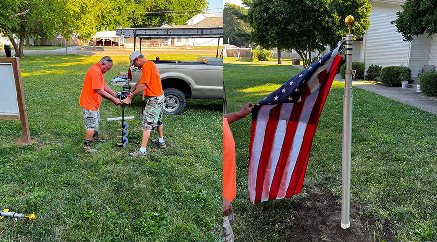 How to Install Telescoping Flagpole without Digging
