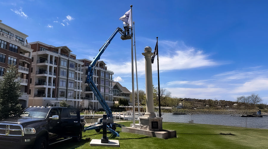 How to Maintain a Commercial Flagpole