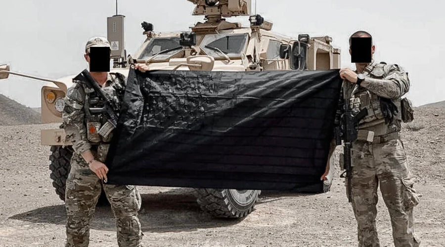 The American Flag in Black