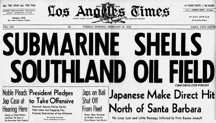 American History: 1942 Ellwood Oilfield Attack