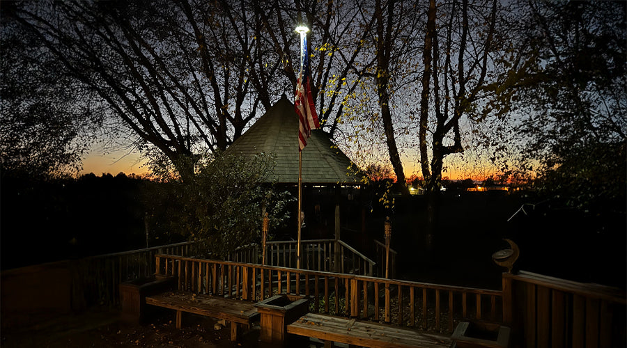 Shining Bright - The Best Telescoping Flagpole Solar Lights