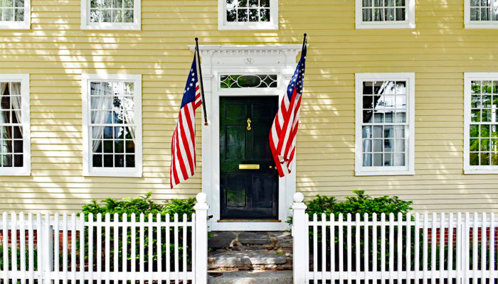 Where Should A Flagpole Be Placed On A House?