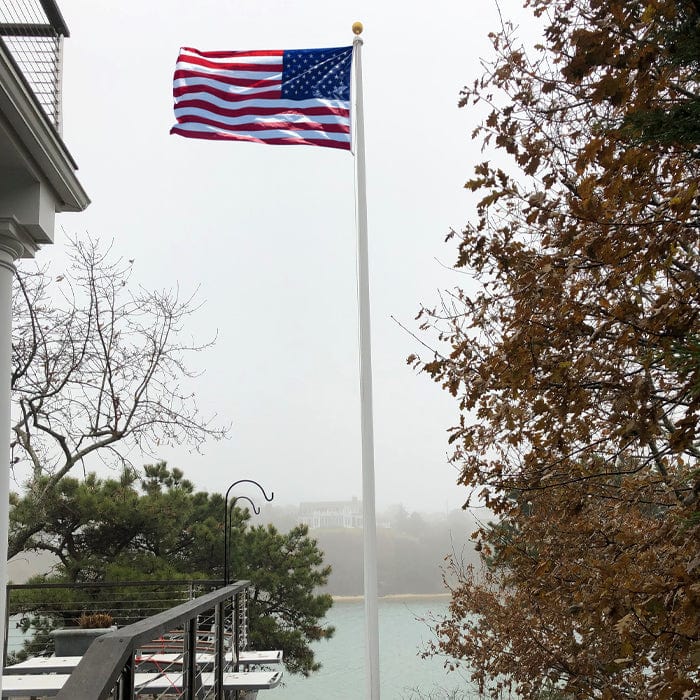 50' Tapered Fiberglass Flagpole - Commercial