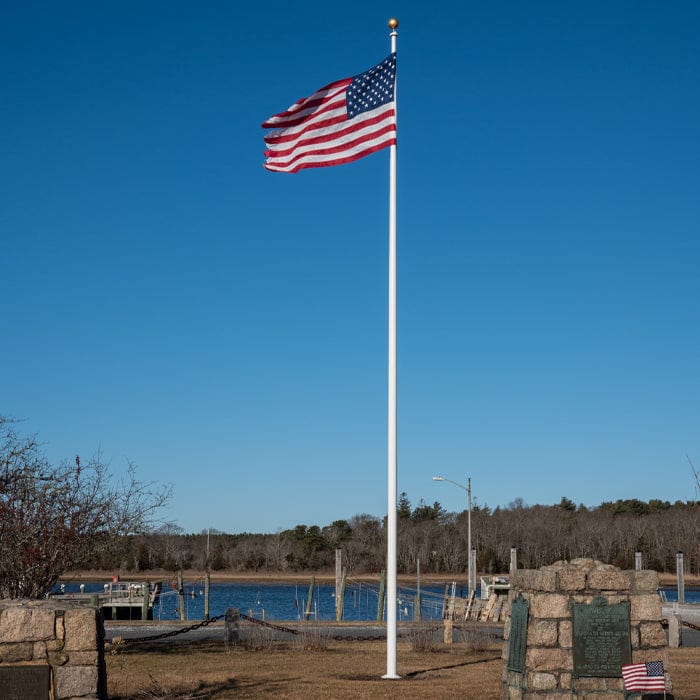 50' Tapered Fiberglass Flagpole - Commercial