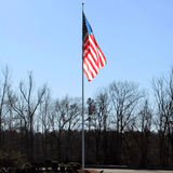 60 Ft Tapered Aluminum Flagpole - External Halyard