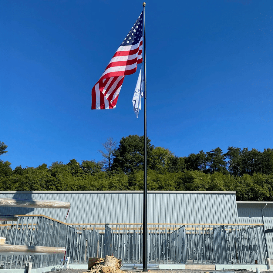 80 Ft Commercial Flagpole