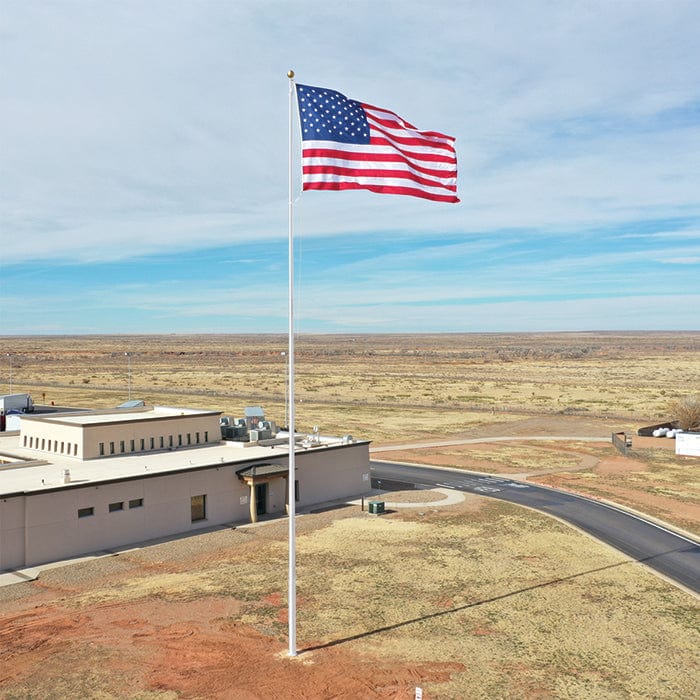 80' Tapered Fiberglass Flagpole - Commercial