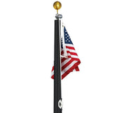 Hurricane Series 30' Tapered Aluminum Flagpole - External Halyard