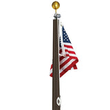 20ft Tapered Aluminum Flagpole - External Halyard