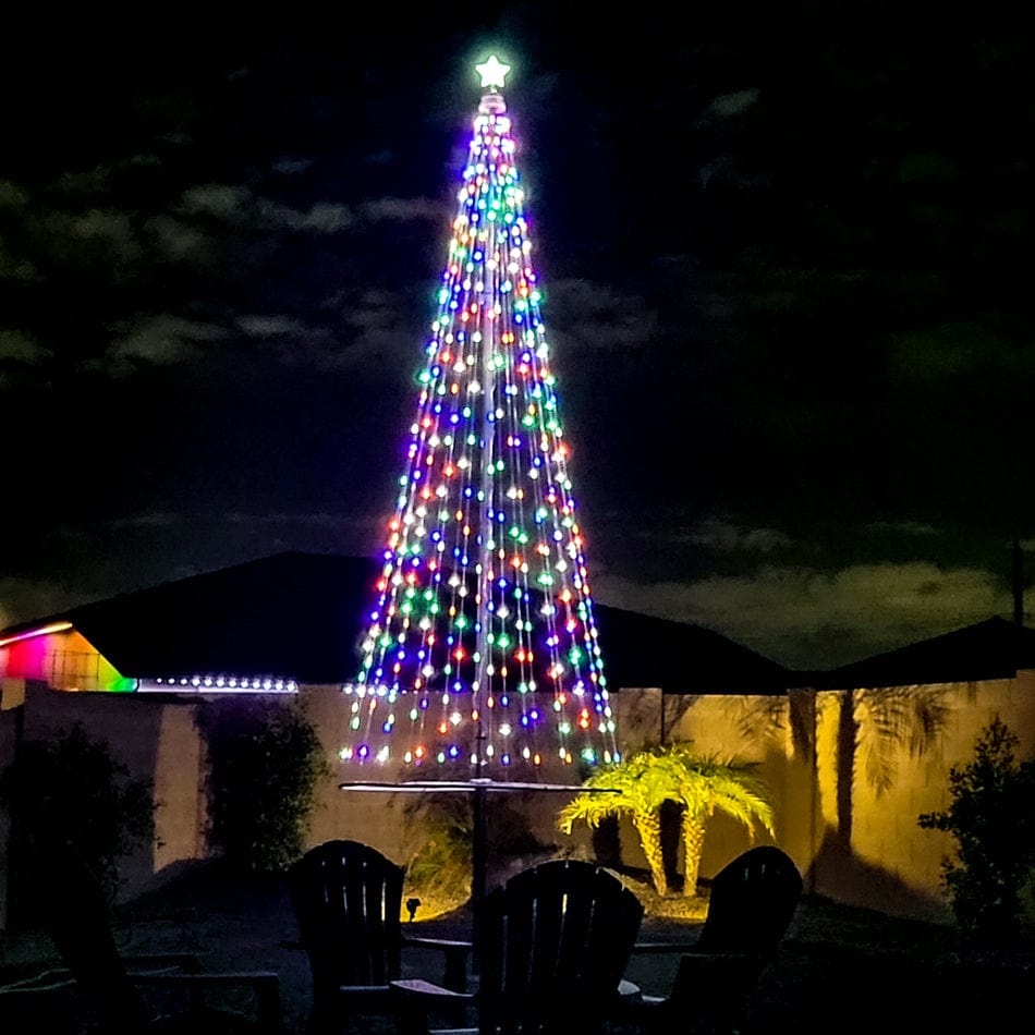 Flagpole Christmas Tree
