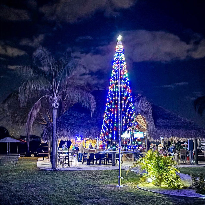 Flagpole Christmas Tree