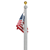 Hurricane Series 25' Tapered Aluminum Flagpole - Internal Halyard