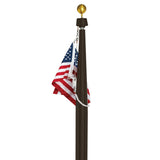 Hurricane Series 25' Tapered Aluminum Flagpole - Internal Halyard