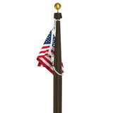 30 Ft Tapered Aluminum Flagpole - Internal Halyard