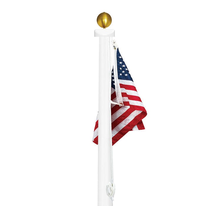 50' Tapered Fiberglass Flagpole - Commercial