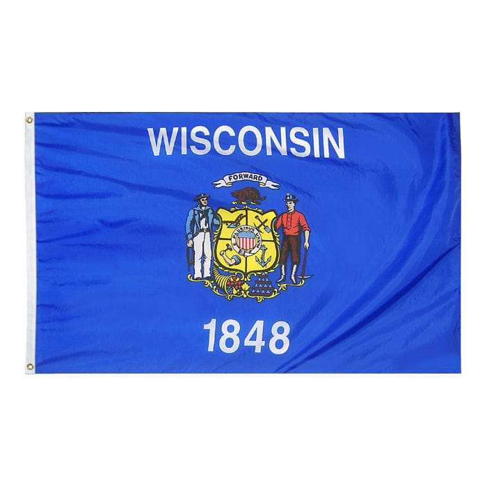 Wisconsin State Flag - Nylon or Poly