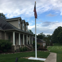 20' Tapered Fiberglass Flagpole - Residential