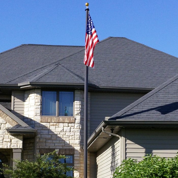 20' Tapered Fiberglass Flagpole - Residential