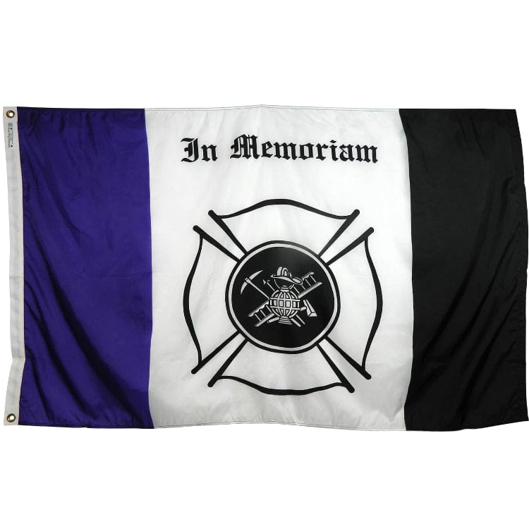 Fireman Mourning Flag