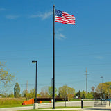 Hurricane Series 50' Tapered Aluminum Flagpole - Internal Halyard