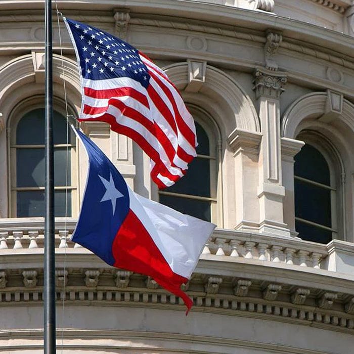 Texas Instruments Flag The United State Of Texas Flag