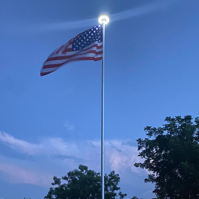 Magnum Solar Flagpole Disk Light