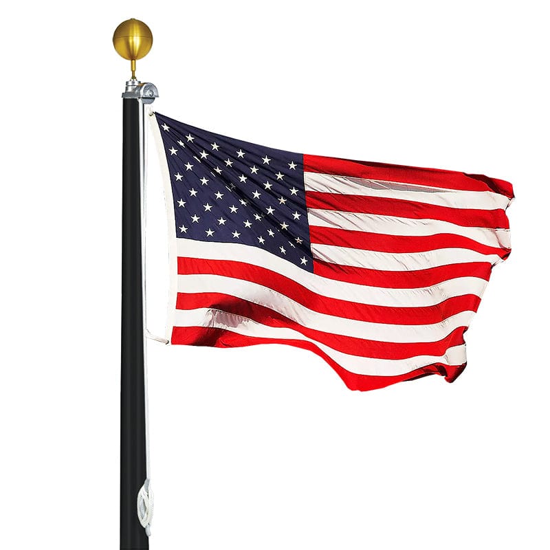 15' Residential Tapered Aluminum Flagpole - One Piece