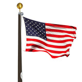 15' Residential Tapered Aluminum Flagpole - One Piece