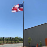 40 Ft Tapered Aluminum Flagpole - Internal Halyard