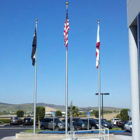 40 Ft Tapered Aluminum Flagpole - Internal Halyard