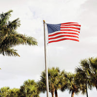 Hurricane Series 50' Tapered Aluminum Flagpole - External Halyard