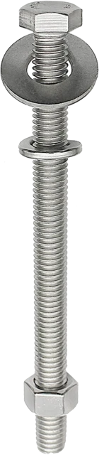 Stop bolt with washers and nuts
